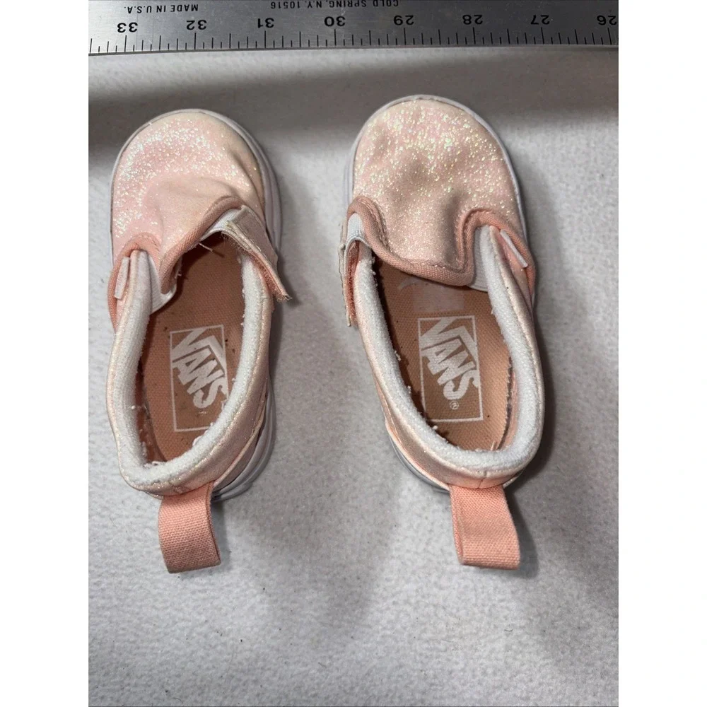 Vans Toddler Slip On Glitter Shoe Size 6